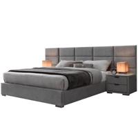 Ágy Levanter 160 szürke/króm