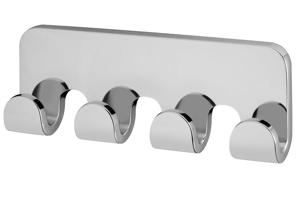 Akasztó 4 horog króm  4317 Natura Bisk