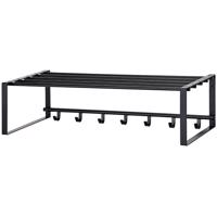 Akasztó fal Polccal és kampókkal G6818-1 Fekete