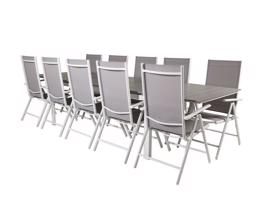 Asztal és szék garnitúra Dallas 3032 (Fehér + Szürke)