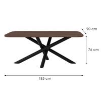 Asztal Oslo 185x90cm Dió Wisconsin