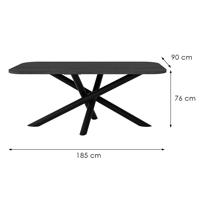 Asztal Oslo 185x90cm Világos Portland