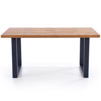 Asztal Perez 160/250 Płyta/Faipari/Acél – J. Tölgy/Fekete