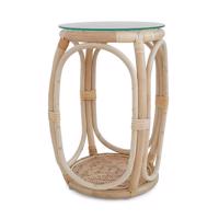 Asztal Quincy ovális természetes rattanból