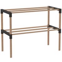 Cipőszekrény FIX-2050-2 natúr/fekete