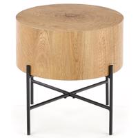 Dohányzóasztal Brooklyn-S natúr tölgy/fekete