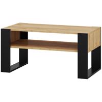 Dohányzóasztal Caro Tölgy Craft/Fekete