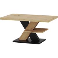 Dohányzóasztal Cross Tölgy Artisan/Fekete