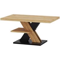 Dohányzóasztal Cross Tölgy Craft/Fekete