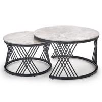 Dohányzóasztal Flamingo hamu márvány