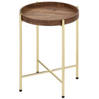 Dohányzóasztal Gc6764 43x43x54 Sárgaréz/Antik