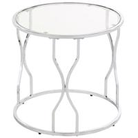 Dohányzóasztal Gc7281 55x55x53 Króm/üveg