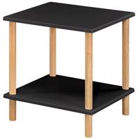 Dohányzóasztal Gc7404 40x40x45 Fekete/Természetes