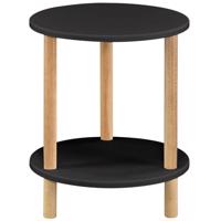 Dohányzóasztal Gc7405 35x35x43 Fekete/Természetes