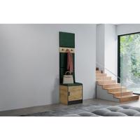 Előszobafal bútor Roj 10 craft + Kronos 19 zöld