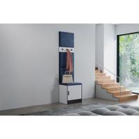 Előszobafal bútor Roj 10 fehér + Kronos 09 Kék