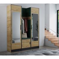 Előszobafal bútor Roj 12 craft + Kronos 19 zöld