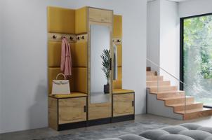 Előszobafal bútor Roj 16 craft + Kronos 01 méz