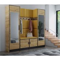 Előszobafal bútor Roj 18 craft + Kronos 01 méz