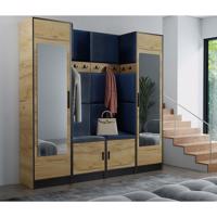 Előszobafal bútor Roj 18 craft + Kronos 09 Kék