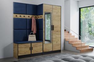 Előszobafal bútor Roj 21 craft + Kronos 09 Kék