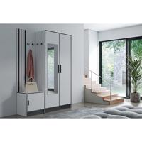 Előszobafal bútor Roj Plus 13 fehér