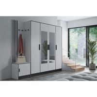 Előszobafal bútor Roj Plus 14 fehér