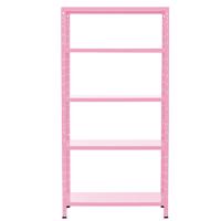 Fém állvány RNDU30-5 rózsaszín 180x90x30cm - 5 polc/175kg