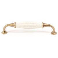 Fogantyú R10/128 bézs kerámia+fém