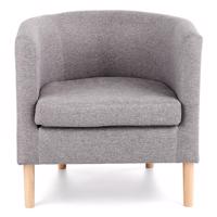 Fotel Clubby szürke/természetes