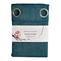 Függöny karikákkal YC11932/200G/064/140x250 cm türkizkék