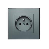 GP-1LZ Egyetlen földelt csatlakozóaljzat inox