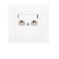 GPK-2L Dupla RJ45 számítógép-aljzat fehér