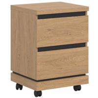 Irodai konténer Ate At09 tölgy/Fekete