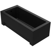 Kád Dora 150x70 fekete matt