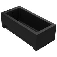 Kád Dora 170x70 fekete matt