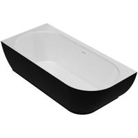 Kád Nelza 175x82 jobbos konglomerátum fekete/fehér matt