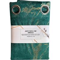 Karikás függöny Velvet Justi YX514/15 135x250 cm zöld