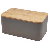 Kenyérkosár bambusz fedéllel taupe FTC1898 30x18x13 cm