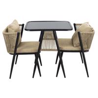 Kerti bútor szett Korfu bézs