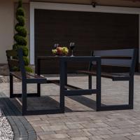 Kerti szett Picknick Grande háttámlával rózsafa