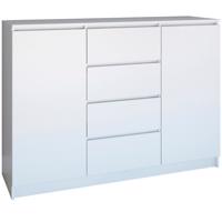 Komód 2D4S 120 fehér Mat