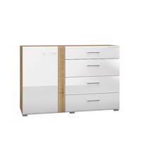 Komód Adagio 04 tölgy castello/fehér fényű