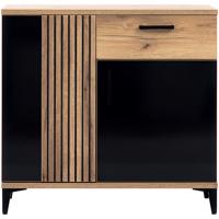 Komód Aris As02 Tölgy/Fekete