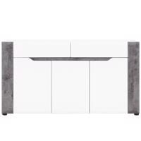 Komód Brando B03 Fehér/Konkrét 3d2s