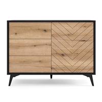 Komód Diamond KSZ104 tölgy evoke/fekete