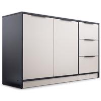 Komód Duarte 2d3s Kasmír / Fekete