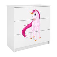 Komód gyermek számára Babydreams fehér – Egyszarvú