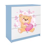Komód gyermek számára Babydreams Kék– Medve Pillangó