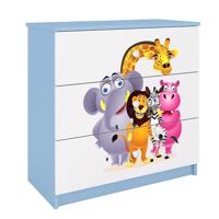 Komód gyermek számára Babydreams Kék– Zoo